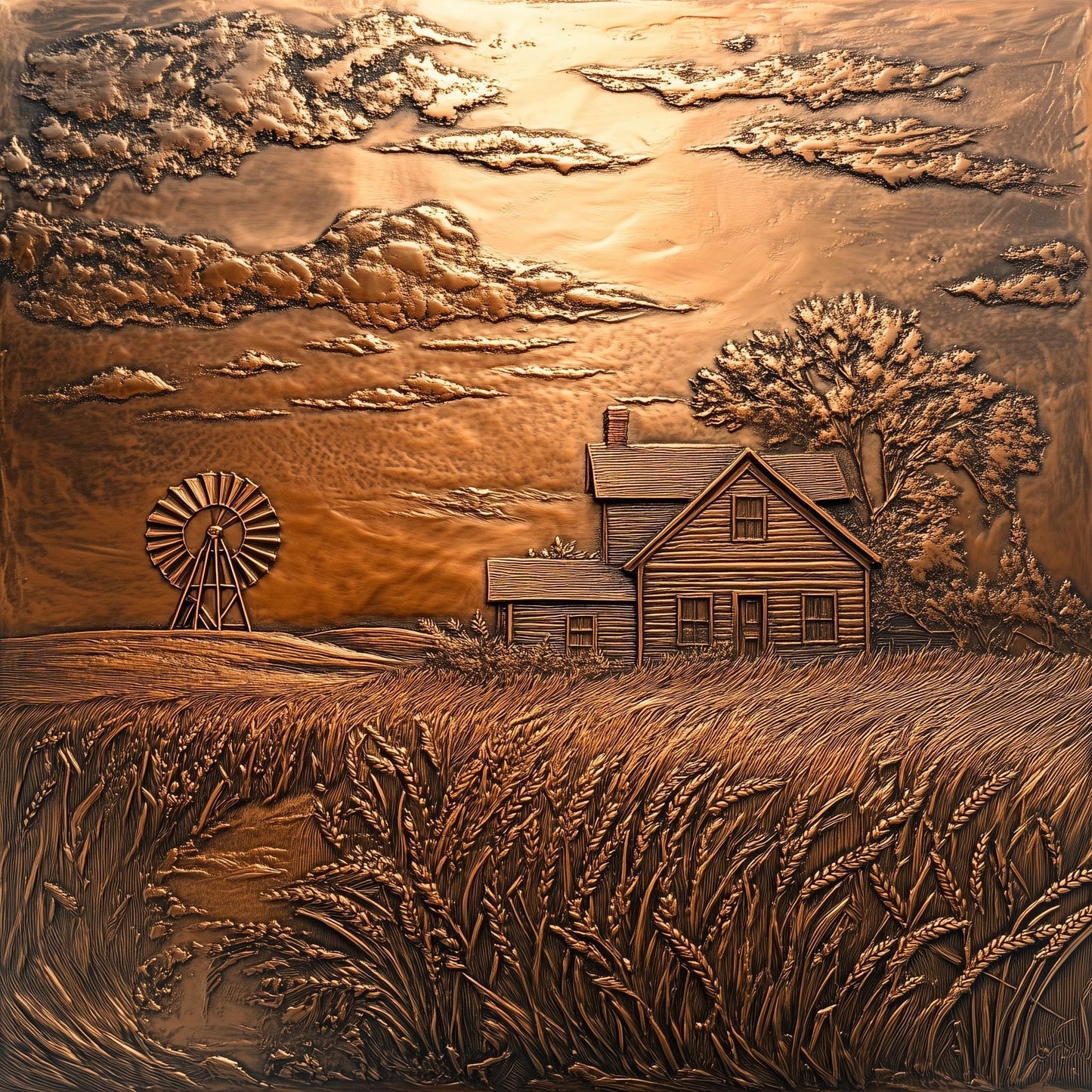 Farmhouse Backsplash, Windmill Glass Kitchen Splashback