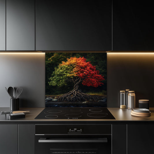 Vibrant Tree of Life Backsplash
