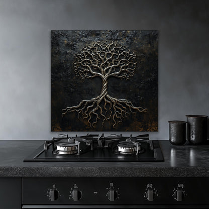 Tree of life glass decor