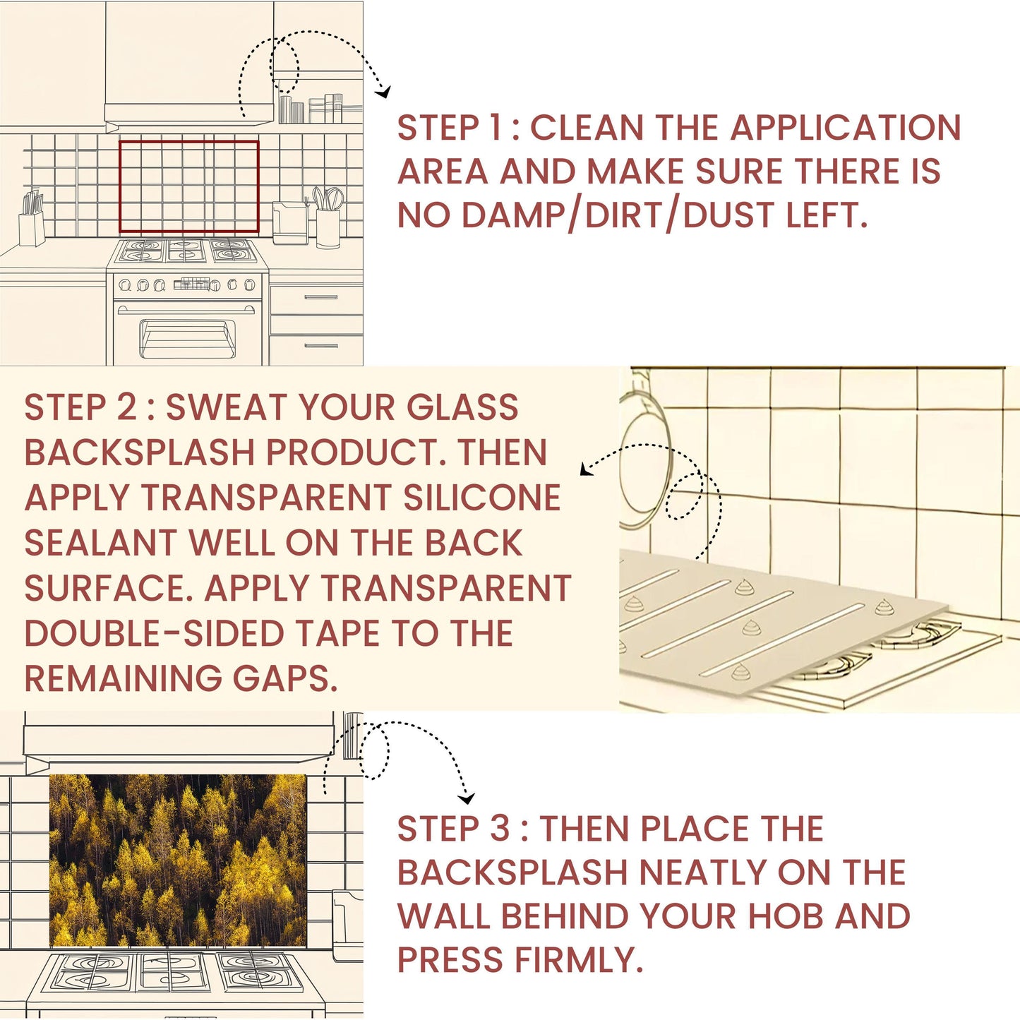 3D Tree of Life Kitchen Backsplash: Vibrant Metal Stove Backsplash