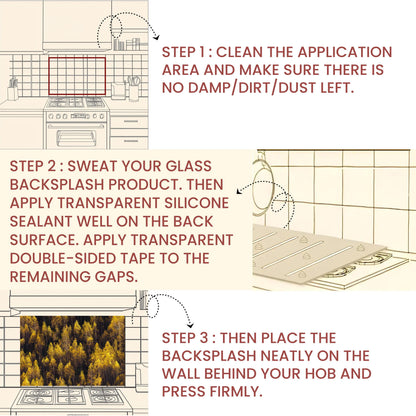 3D Tree of Life Kitchen Backsplash: Vibrant Metal Stove Backsplash