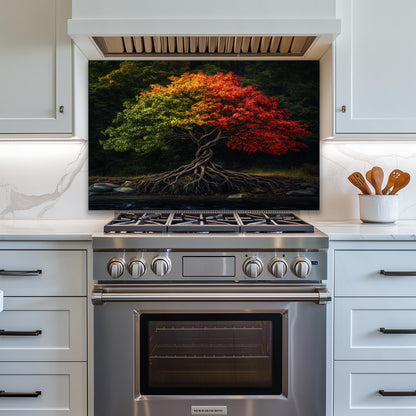 Handmade Colorful Kitchen Backsplash