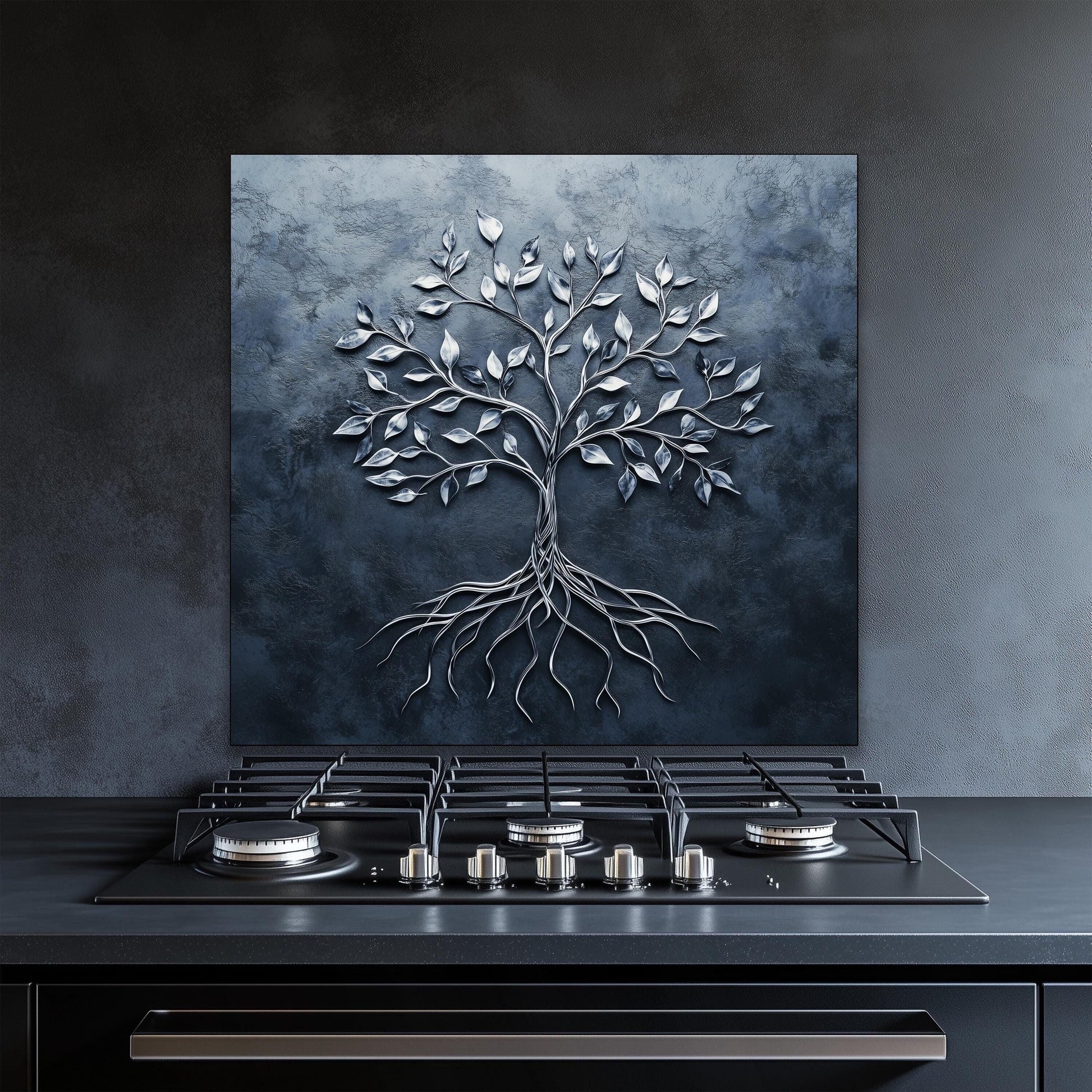 Modern Tree of Life Backsplash
