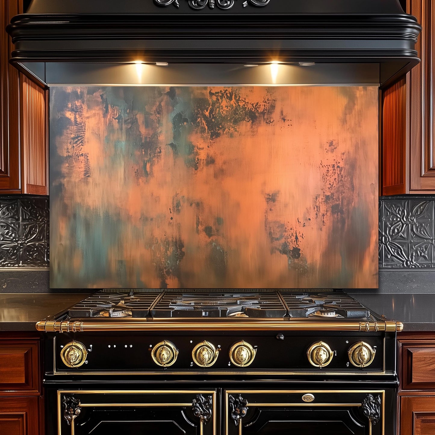 glass backsplash