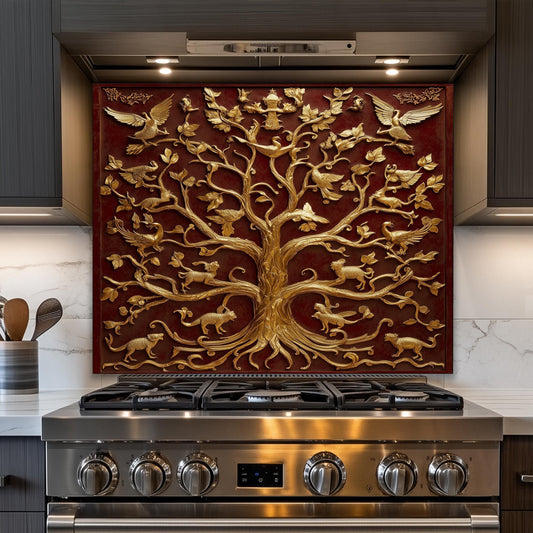 Gold Tree of Life Backsplash