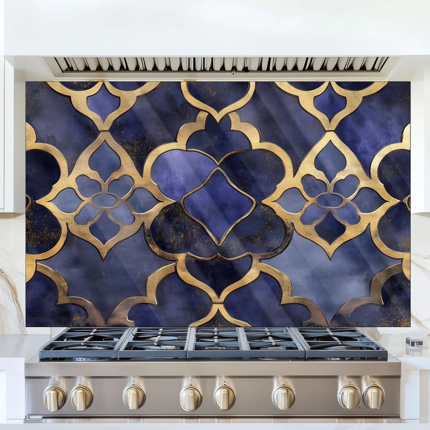 Dark Tropical Foliage Glass Backsplash, Deep Green Leaf Stove Guard, Heat Resistant Kitchen Art