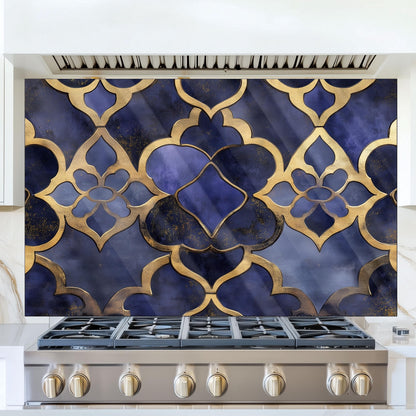 Dark Tropical Foliage Glass Backsplash, Deep Green Leaf Stove Guard, Heat Resistant Kitchen Art