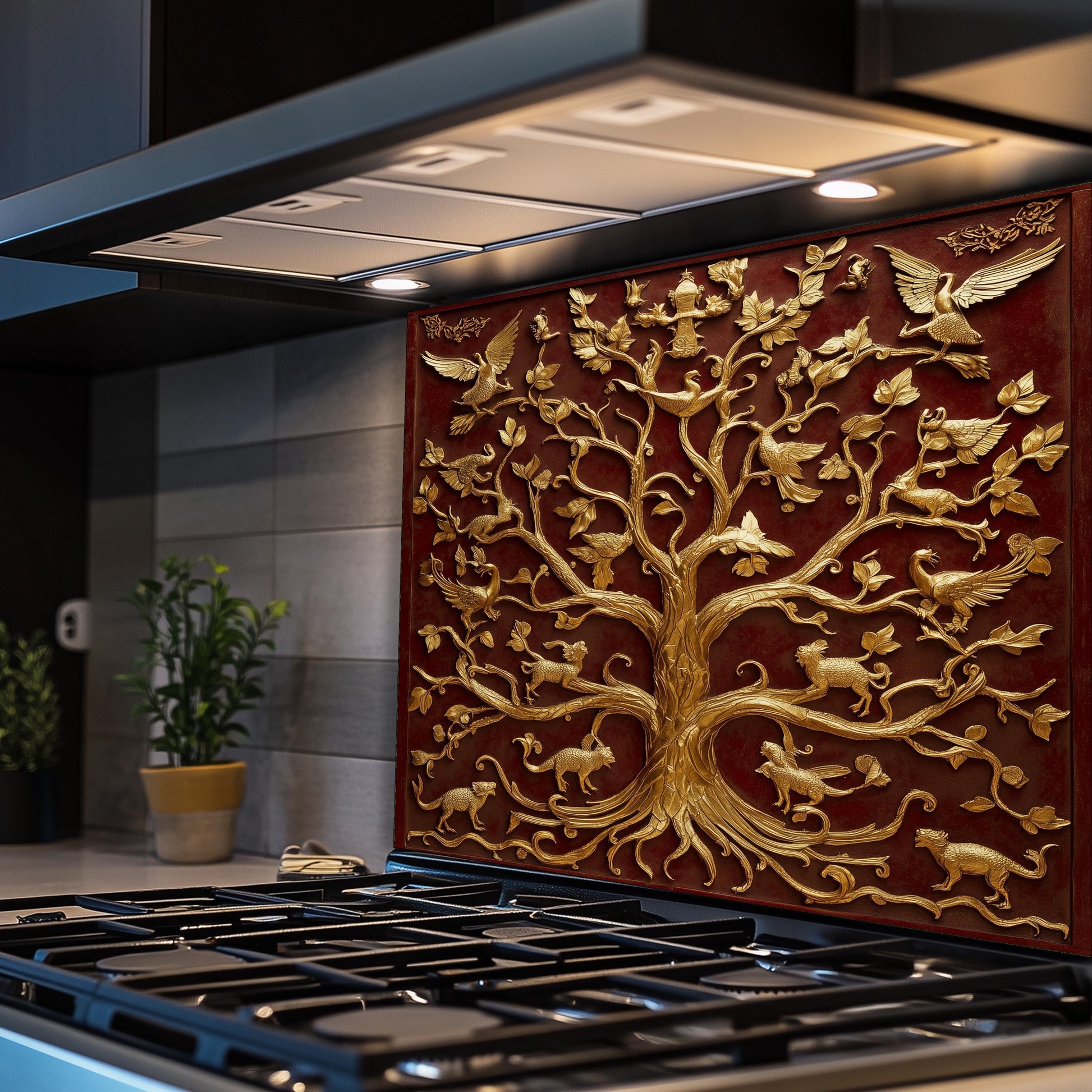 Heat Resistant Kitchen Backsplash