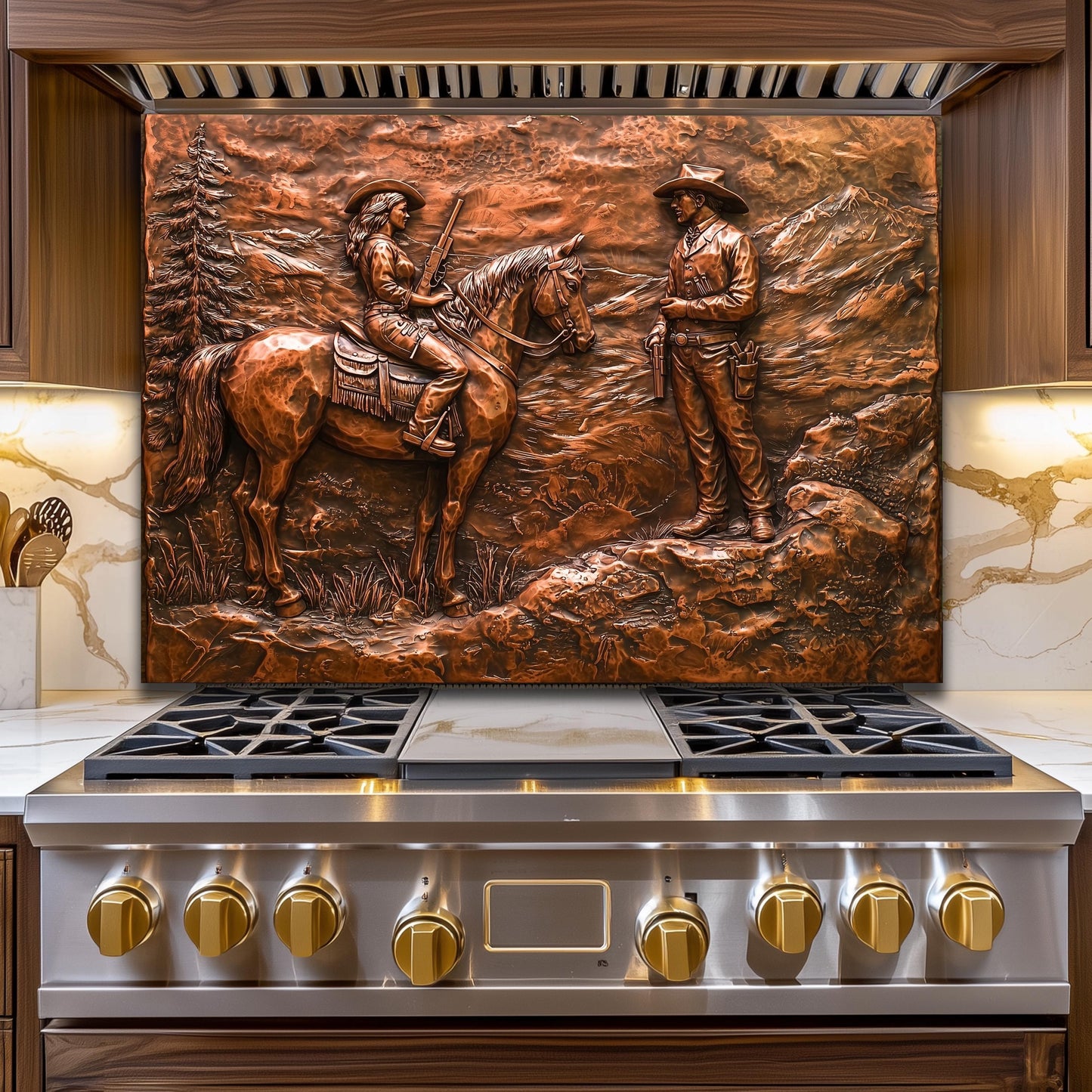 glass backsplash