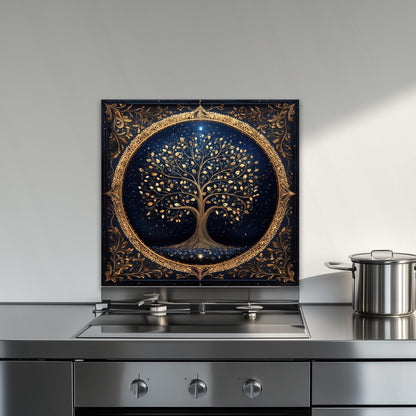 Tree of Life Stove Backsplash