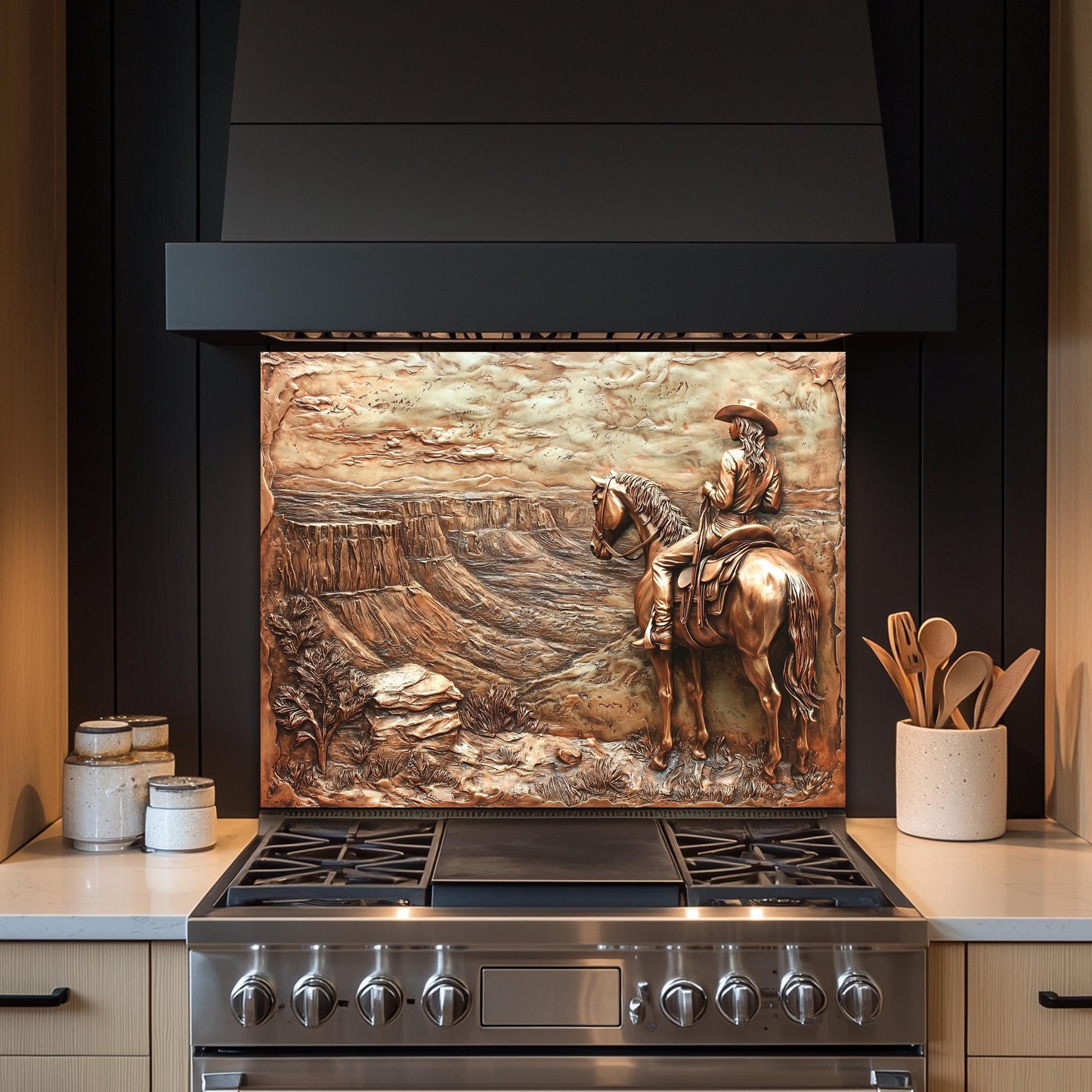 girl cowboy splashback