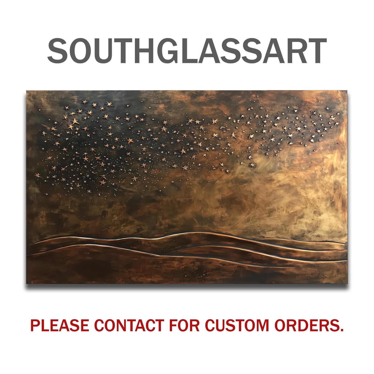 Starry Galaxy Tempered Glass Backsplash: Rustic Kitchen Decor