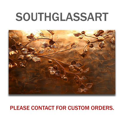 Embossed Flower Tempered Glass Kitchen Backsplash: Copper Heron Design