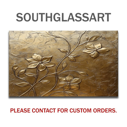 Copper Floral Tempered Glass Backsplash: Rustic Kitchen Decor