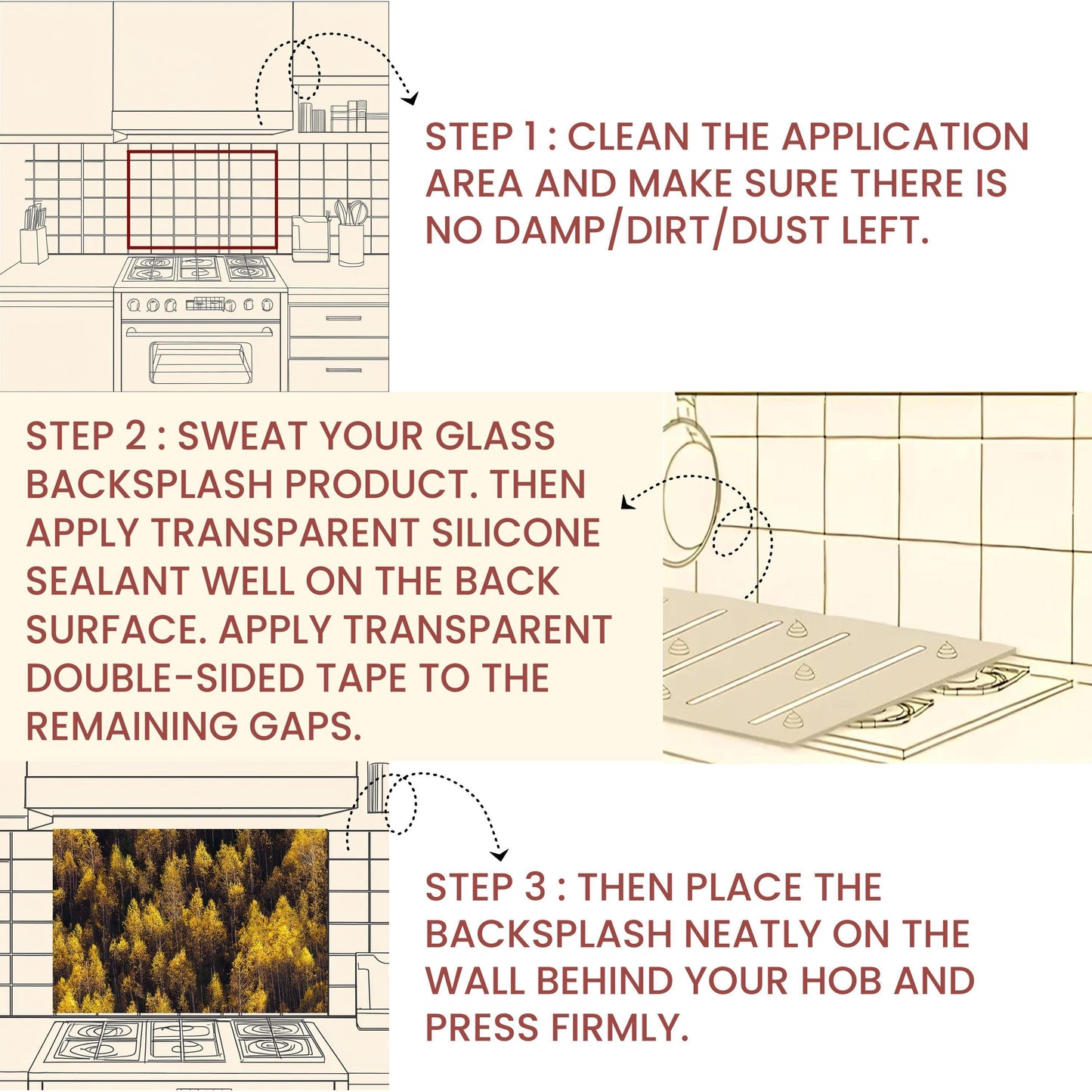 Rustic Rooster Tempered Glass Kitchen Backsplash: Farmhouse Decor