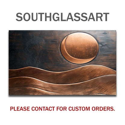 Copper Moon Tempered Glass Kitchen Backsplash: Rustic Stove Panel