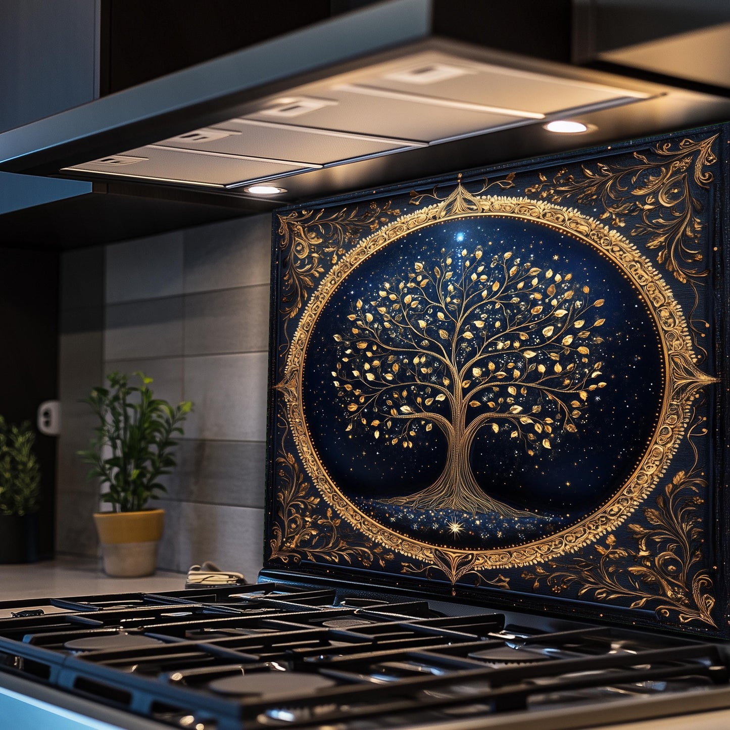 Heat Resistant Glass Backsplash