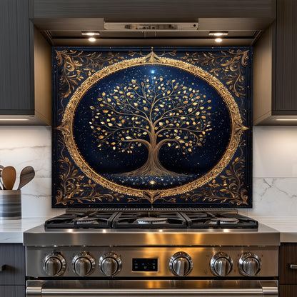 Blue Gold Kitchen Decor