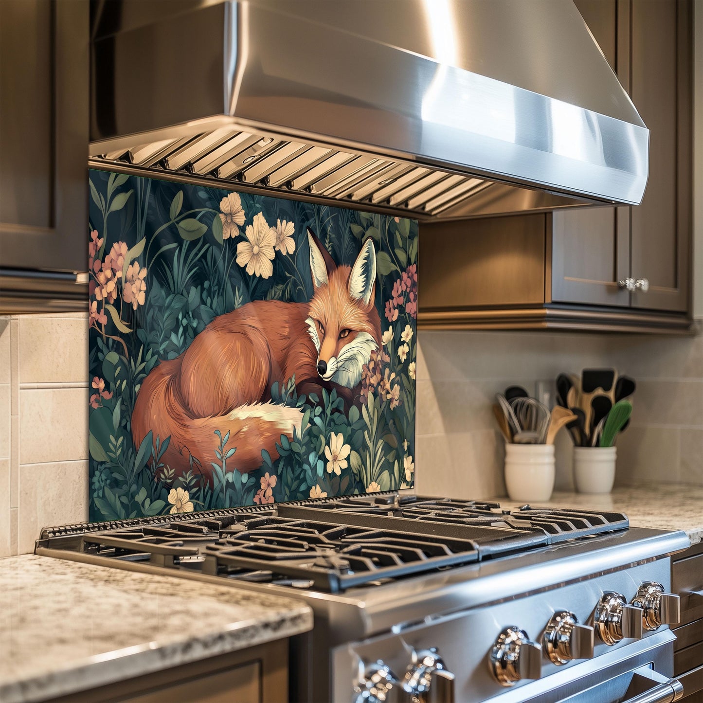 Fox Tempered Glass Kitchen Backsplash: Durable Stove Splashback