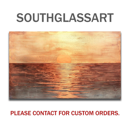 Sunset Ocean Glass Backsplash, Tropical Beach Stove Guard, Heat Resistant Easy Clean Kitchen Art
