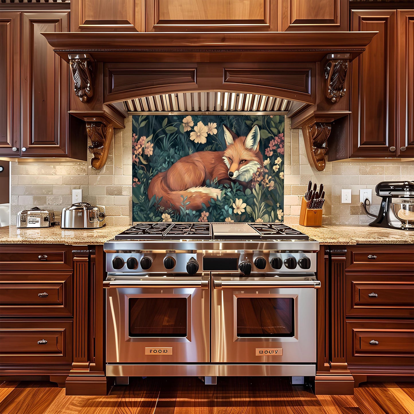 Fox Tempered Glass Kitchen Backsplash: Durable Stove Splashback