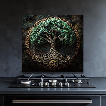 Tempered glass kitchen decor