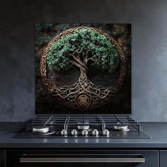 Tempered glass kitchen decor