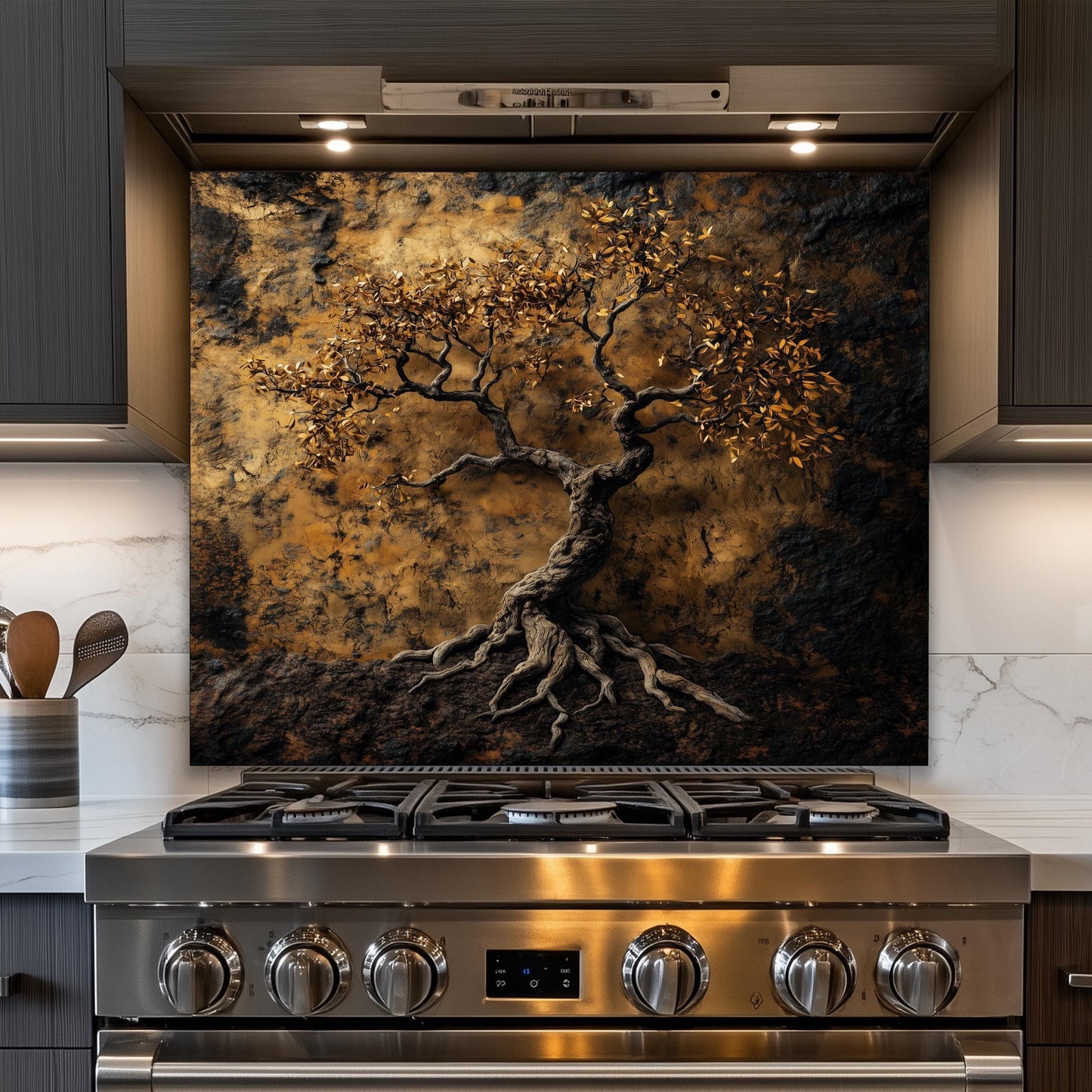 Elegant Tree Backsplash