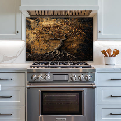 Brown and Gold Kitchen Art
