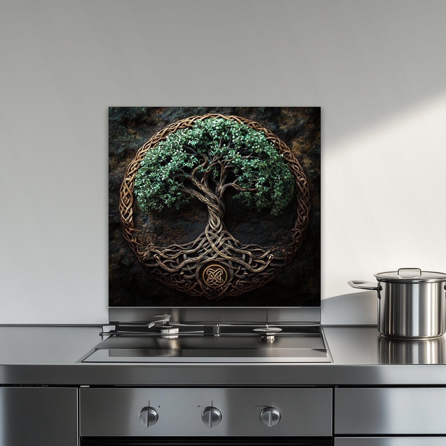 Tree of life kitchen backsplash