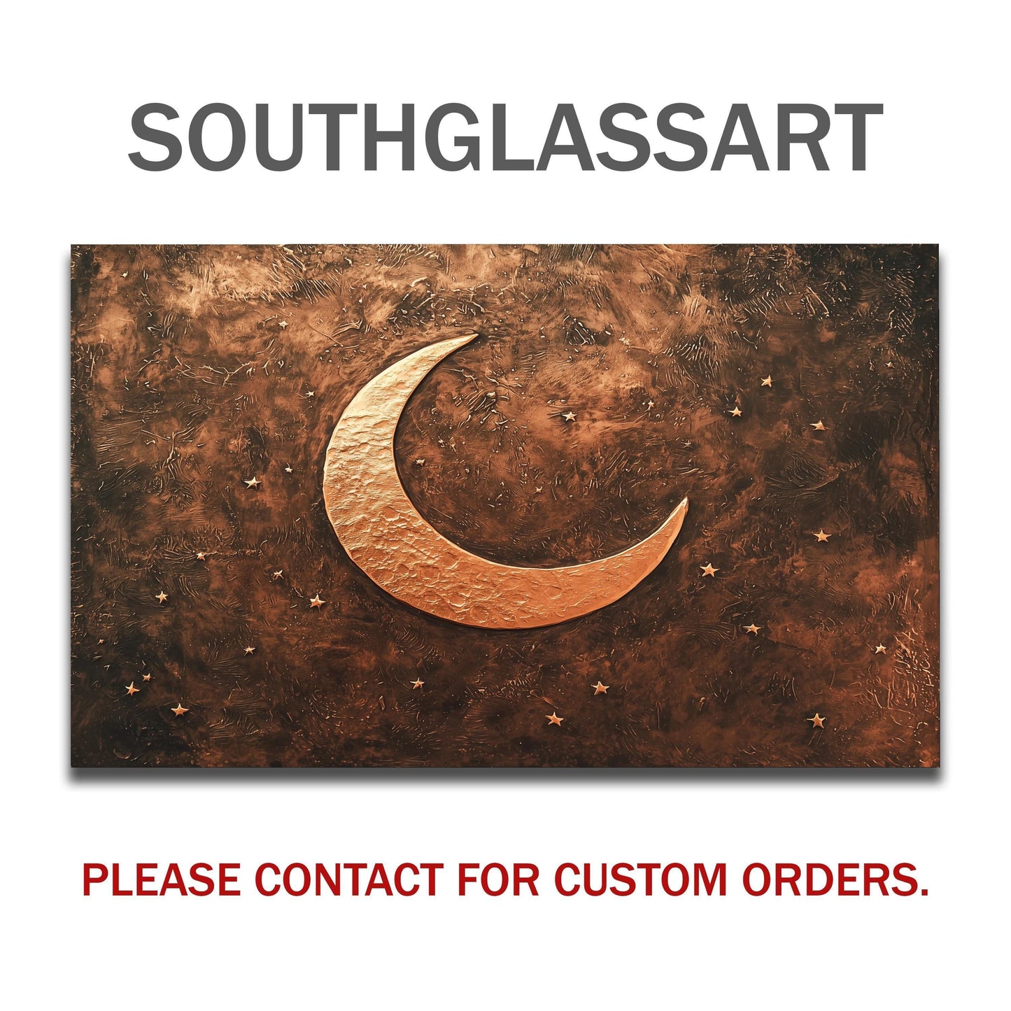 Copper Moon Tempered Glass Backsplash: Rustic Kitchen Decor