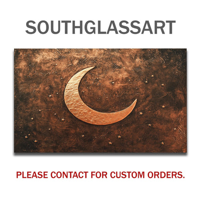 Copper Moon Tempered Glass Backsplash: Rustic Kitchen Decor