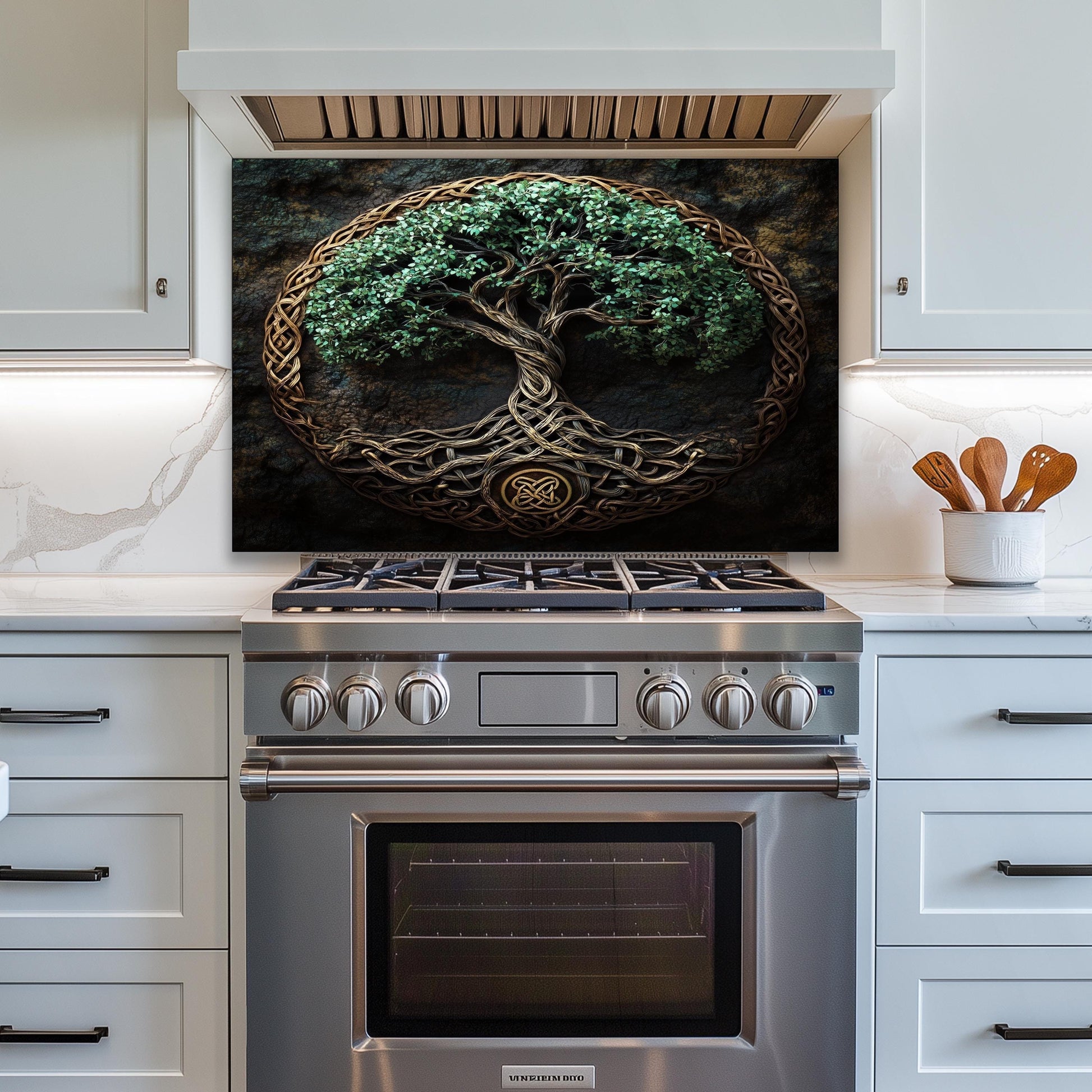 Modern kitchen metal art
